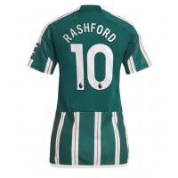 Manchester United Marcus Rashford #10 Vieraspaita Naiset 2023-24 Lyhythihainen